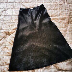 Aritzia Babaton Slip Skirt MIDI ~ Size 4 ~ Black (LIKE NEW)